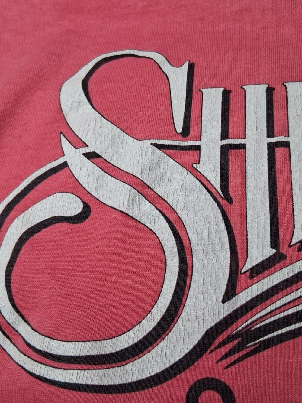 Vintage Shenandoah Band Shirt L Pink Single Stitch Screen Stars Best USA On Tour - Picture 9 of 16